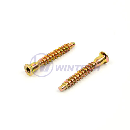Furniture scr.7 x 50  3.0p,hex+hole yzpstem dia 7 mm