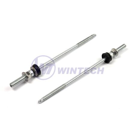 Hanger bolts M8x195 HEX SS A2 set+ sealing el. FZD + nut DIN6923