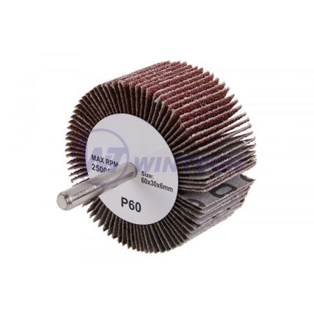 Abrasive lamellar disk 60x30x6mm,P60