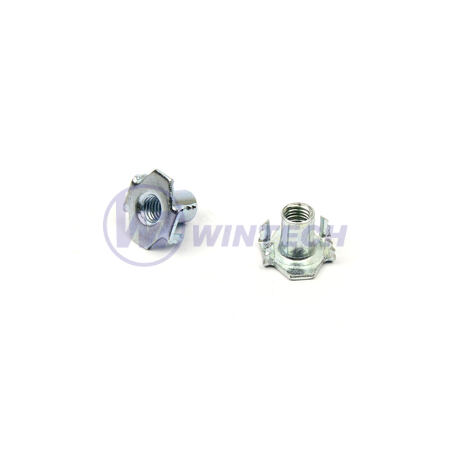 Hopper feed T-nut M6 x 12 x 17.5 x 16  1.2 mm, with teeth, zp