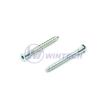 Furniture scr.6,3 x 70  3.0p,hex+hole zpstem dia 7 mm