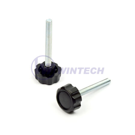 Star knobs with threaded bolt M8x60