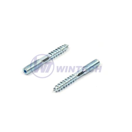 Hanger bolts M8 x 50 HEX zp T25 MET.W. L:20/20TORX 25 - METRIC/WOOD L: 15/25