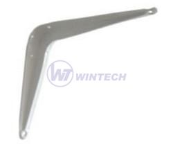 Pressed shelf bracket KL1, 75x100mm, white75x100mm