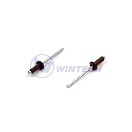 Rivet DIN 7337 Al/st 4,0 x 6; RAL 8017Body: 5154 (Al Mg 3.5) + COLOR