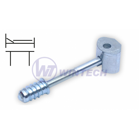 Connecting fitting 6x90the front and side