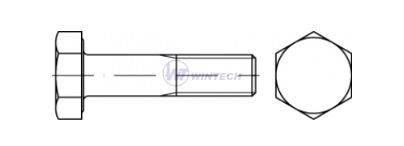 Hex bolts M20 x 60 DIN 6914  10.9 hdg