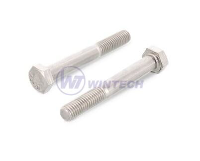 Hex bolt DIN 931 M6 x 75 A2