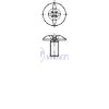 Male part PZ+sl. 4x15 nickel plated