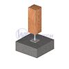 Connecting element for wood 200/80x80