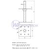 Connecting element for wood 250/80x80