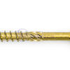 DSZ wood scr. CSK T20 4 x 30/15 yzp cut point6RIBS UNDER HEAD, STEEL HARDEN YELL ZINC 8MIC