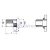 Rivet Nut Flat Head M4steel, zinc plated