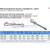 Swing hook with snap hook 12x230mm
