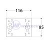 SDLPA 2 Connector 116x85x2,5