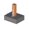 Anchor element 12-05 BV/KP, 40x65x245x5, Zinc