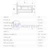 Rivet Nuts smooth closed M30,3-1,8