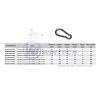 Snap hook DIN 5299C, 6x60 mm, A4stainless steel