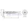 Wafer head drywall s.coarse 4,2 x 55 gp