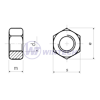 Hexagon nuts M10  DIN 934  cl. 10 zpcl. 10