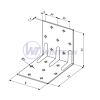 Connecting element for wood, 53x53x60square