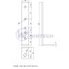 Anchor element 12-05 BV/KP, 40x65x245x5, Zinc