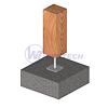 Connecting element for wood 250/80x80