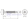 Drywall screw 3,5 x 55  FINE gp