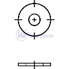 Washer DIN 9021  M3 /3,2x9x0,8  plain