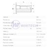 Rivet Nuts smooth closed M42,5-4,0