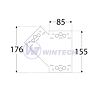 SDLPF   1 Connector 155x176x85x2,5 L