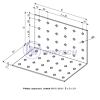 Square for wood, 80x80x80