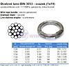Wire rope 1x19 bundle