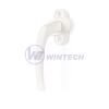 Aluminum window handle white 45° 40mm