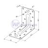 Connecting element for wood, 65x90x90