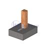 Anchor element 12-07 BV/KP, 40x90x160x5, Zinc