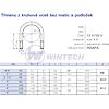 U-bolt "Lite" M10x93x72 cl.4.6 zp