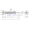Spec. Tapping s. trim head 4,2 x 45/25 yzpyzp CR3+