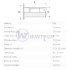 Rivet Nuts smooth closed M83,5-6,0